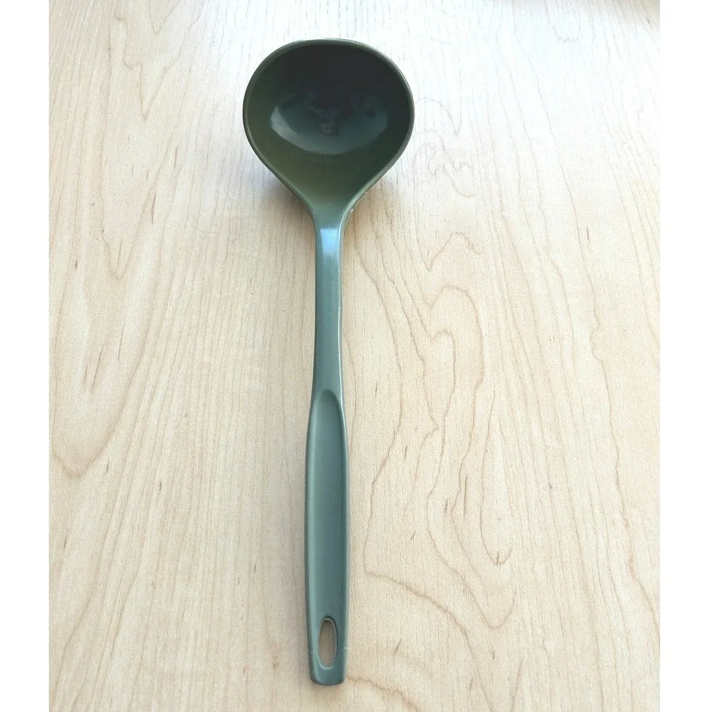 Foley Vintage Olive Green Plastic Ladle‎ Kitchen Utensil Kitchenware